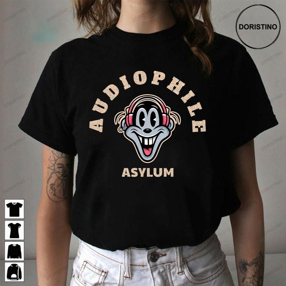 Crazy Headphones Audiophile Asylum Awesome Shirts